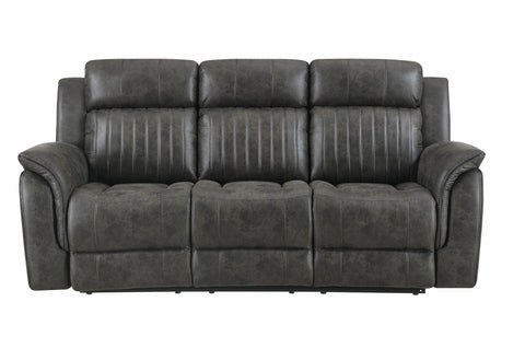Arno Grey Reclining Sofa - Reclining Loveseat