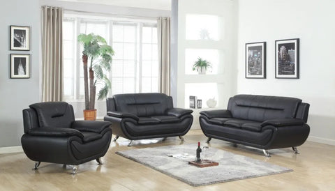 Contemporary Leather Sofa Set