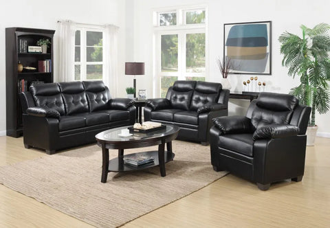 Faux Leather Sofa