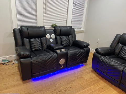 Arno Power Reclining Sofa/Reclinning Loveseat