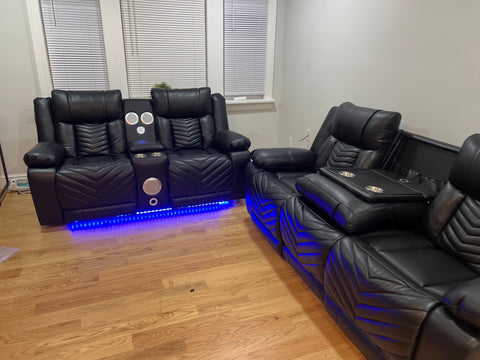 Arno Power Reclining Sofa/Reclinning Loveseat