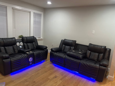 Arno Power Reclining Sofa/Reclinning Loveseat