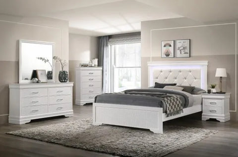 Queen Sized Tufted Bed Set