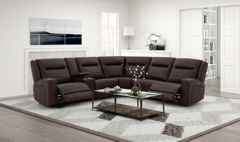 Sectional sofa with recliners