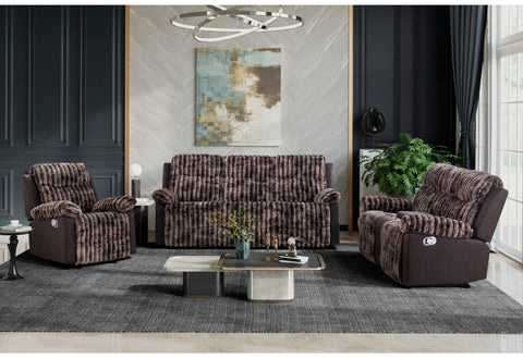Arno Luxe Brown Glider Recliner Collection