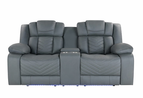 Grey  Power Reclining Sofa
