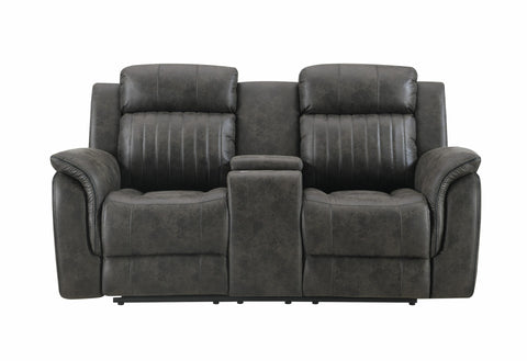 Arno Grey Reclining Sofa - Reclining Loveseat - Glider Recliner