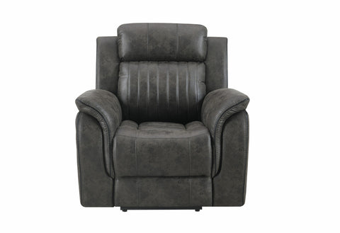 Arno Grey Reclining Sofa - Reclining Loveseat - Glider Recliner